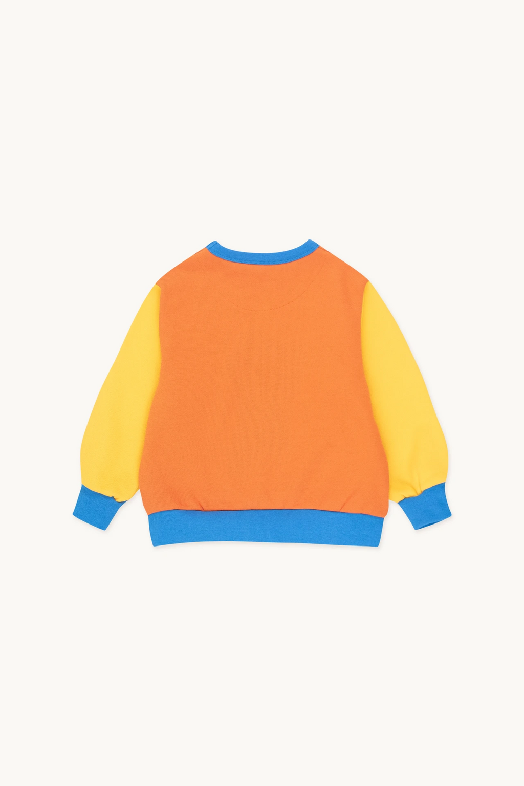 Color Block Sweatshirt – brick/deep yellow
