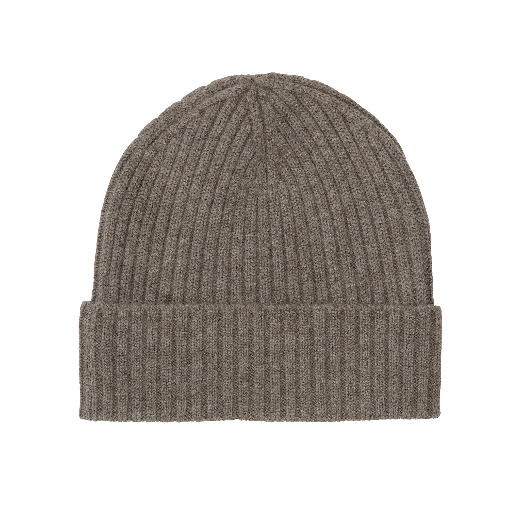 Rib Beanie – beige melange