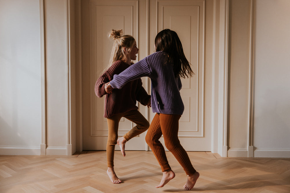 Chunky Knitted Sweater – violet