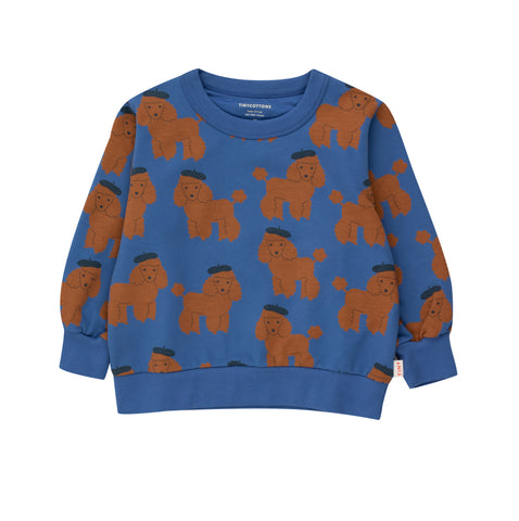 Tiny Poodle Sweatshirt – cobalt blue