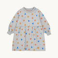 Geometric Dress – medium grey heather