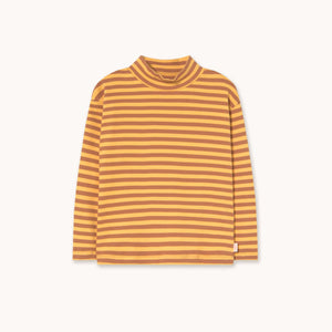 Stripes Rib Mockneck – soft yellow