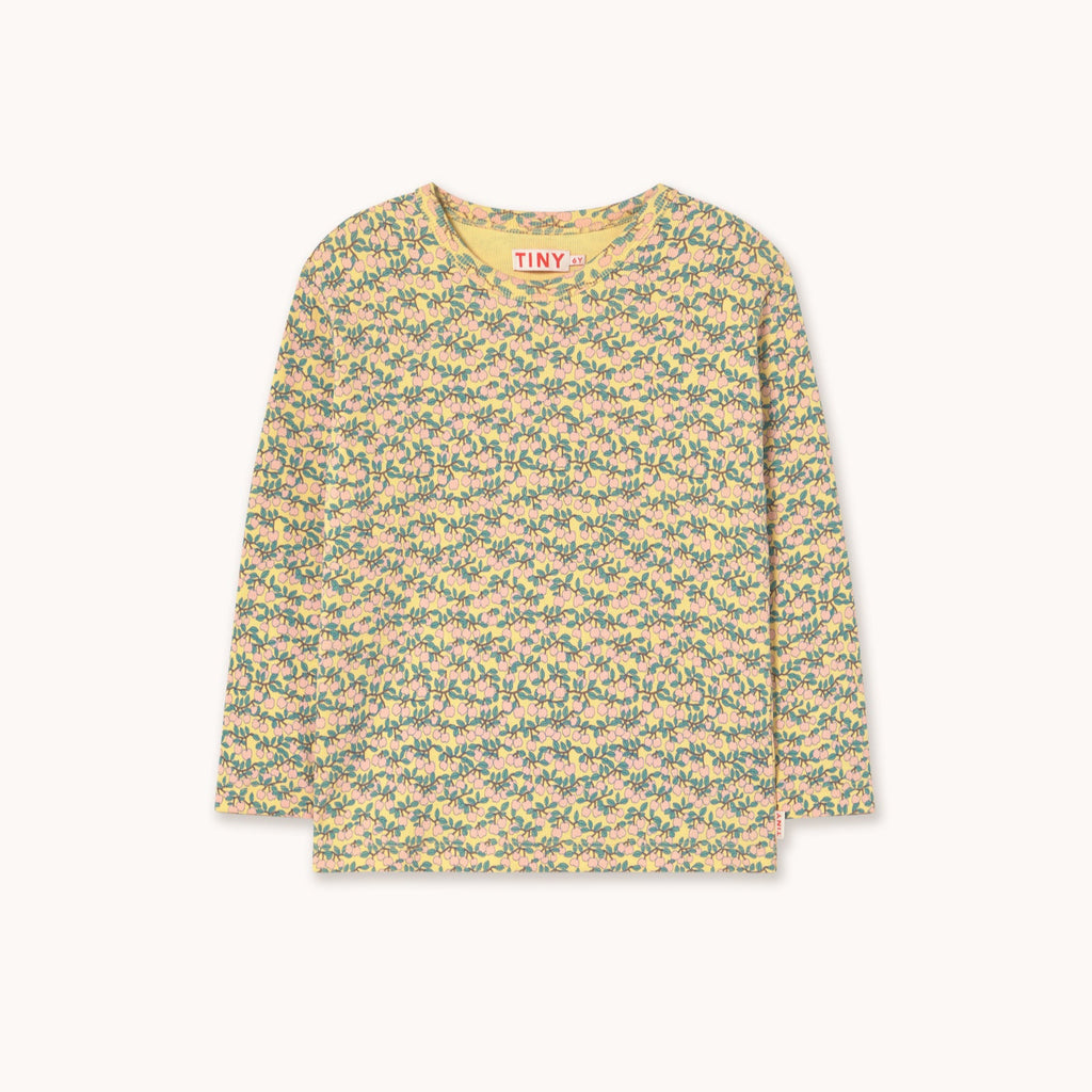 Mini Apples All Over Rib Tee – mellow yellow