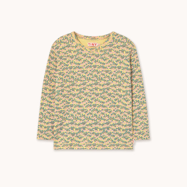Mini Apples All Over Rib Tee – mellow yellow