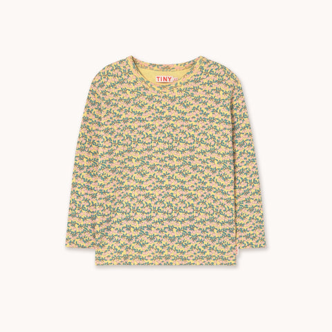Mini Apples All Over Rib Tee – mellow yellow