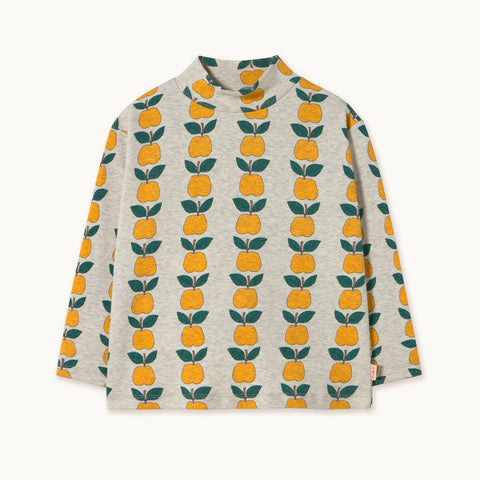 Apples Rib Mockneck – light cream heather