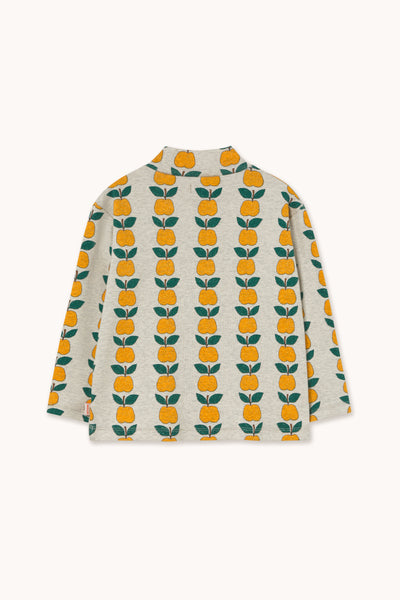 Apples Rib Mockneck – light cream heather