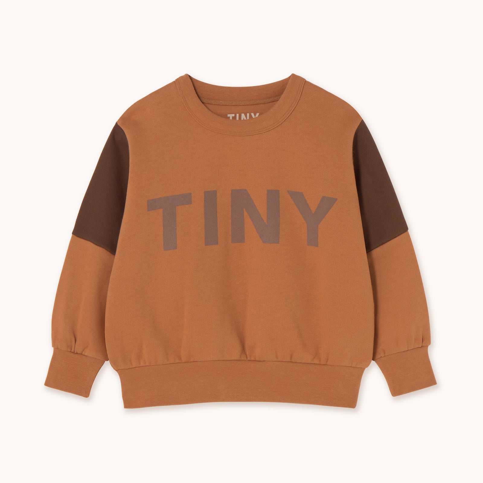 Tiny Color Block Sweatshirt – light brown