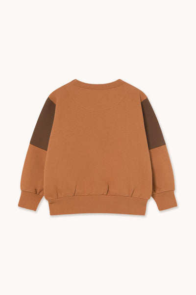 Tiny Color Block Sweatshirt – light brown