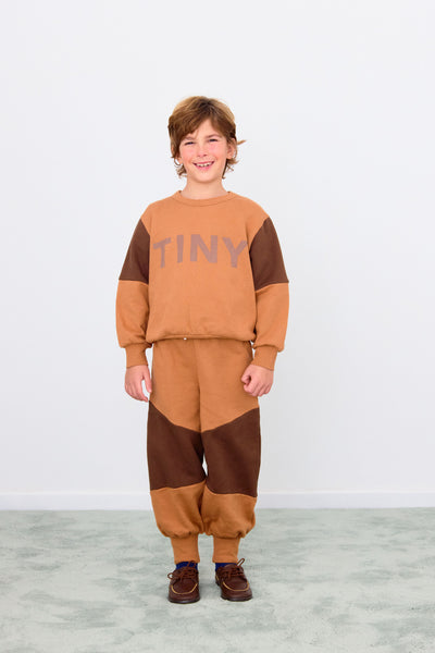 Tiny Color Block Sweatpant – light brown