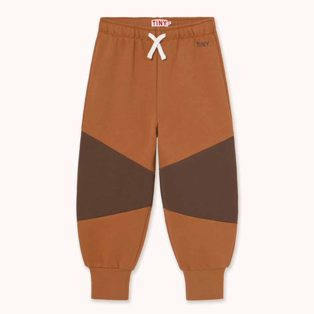 Tiny Color Block Sweatpant – light brown