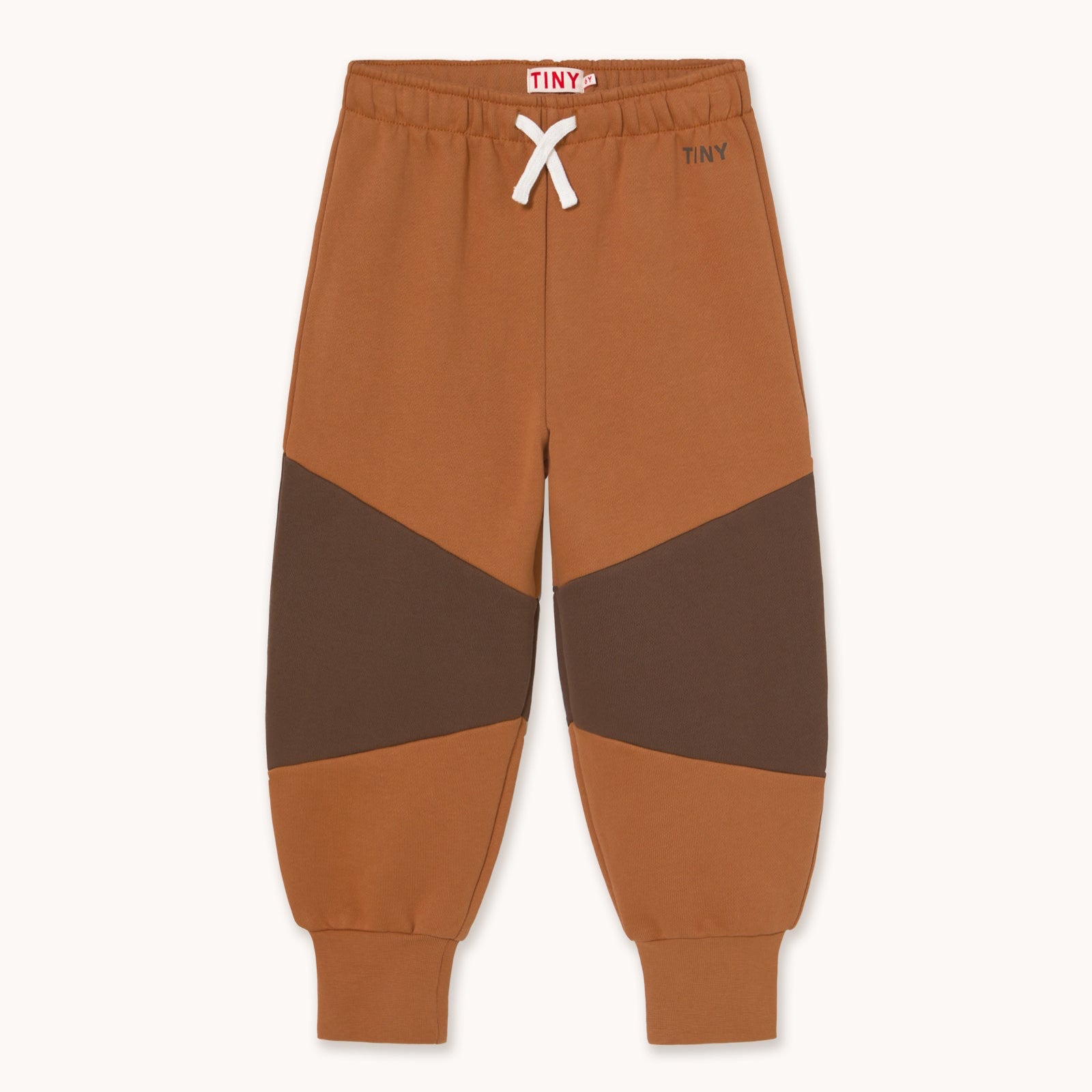 Tiny Color Block Sweatpant – light brown
