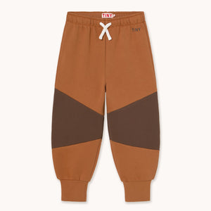Tiny Color Block Sweatpant – light brown