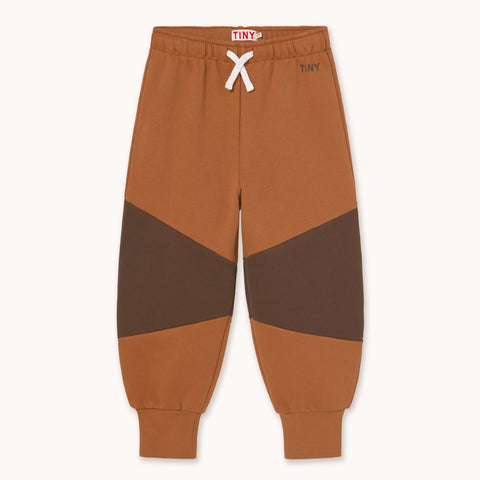 Tiny Color Block Sweatpant – light brown