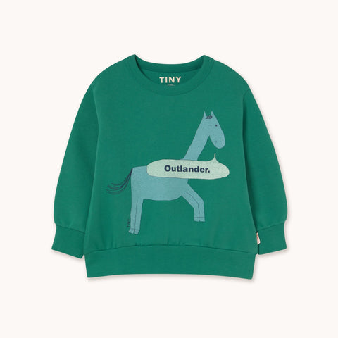 Horse Graphic Sweatshirt – dark emerald