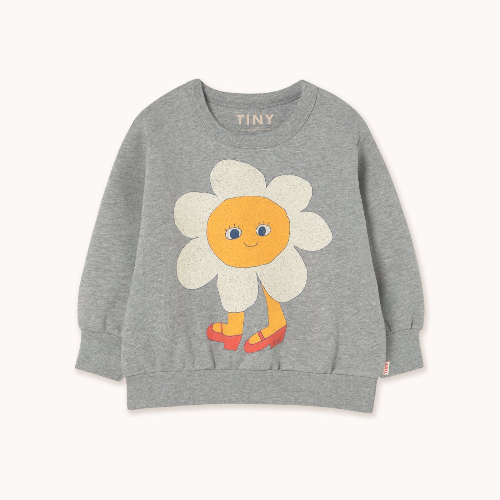 Flower Graphic Sweatshirt – medium grey heather