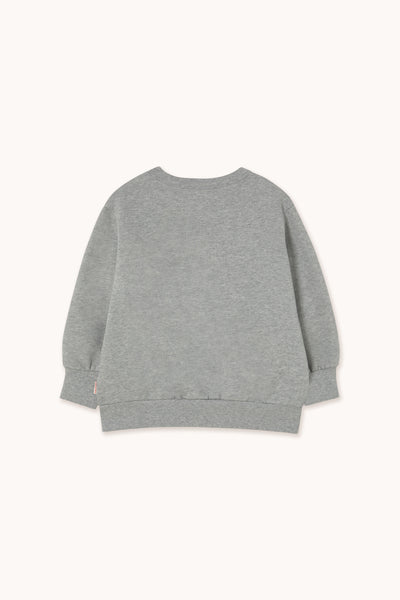 Flower Graphic Sweatshirt – medium grey heather