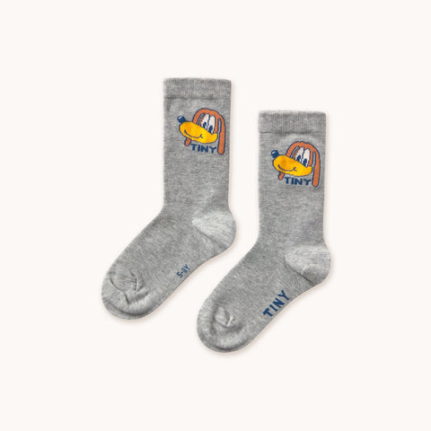 Dog Medium Socks – medium grey heather