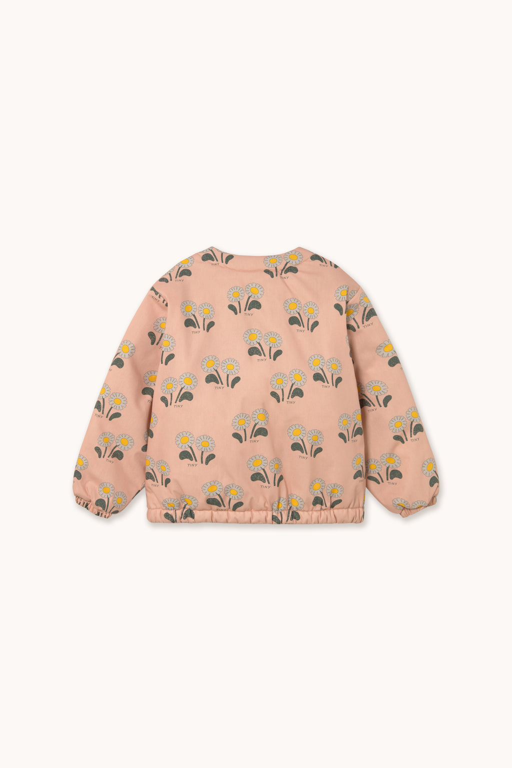 Winter Flowers Padded Jacket – dark nude