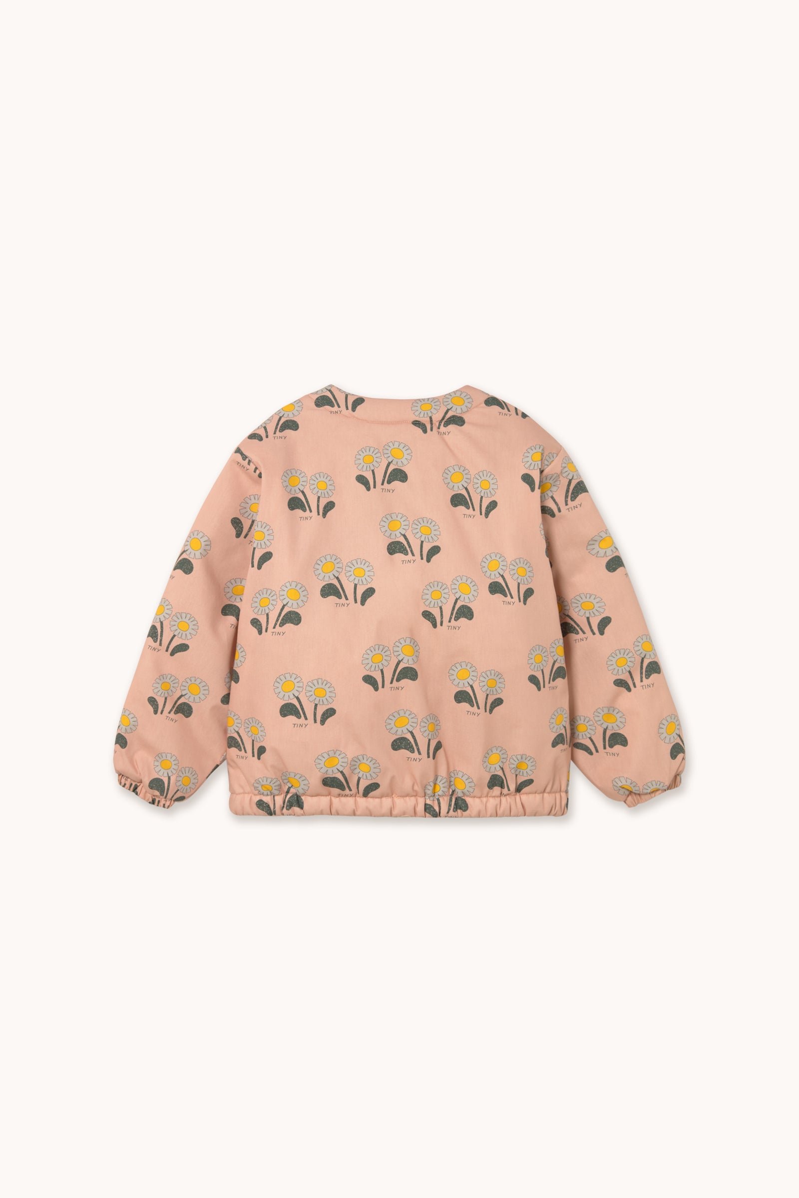 Winter Flowers Padded Jacket – dark nude