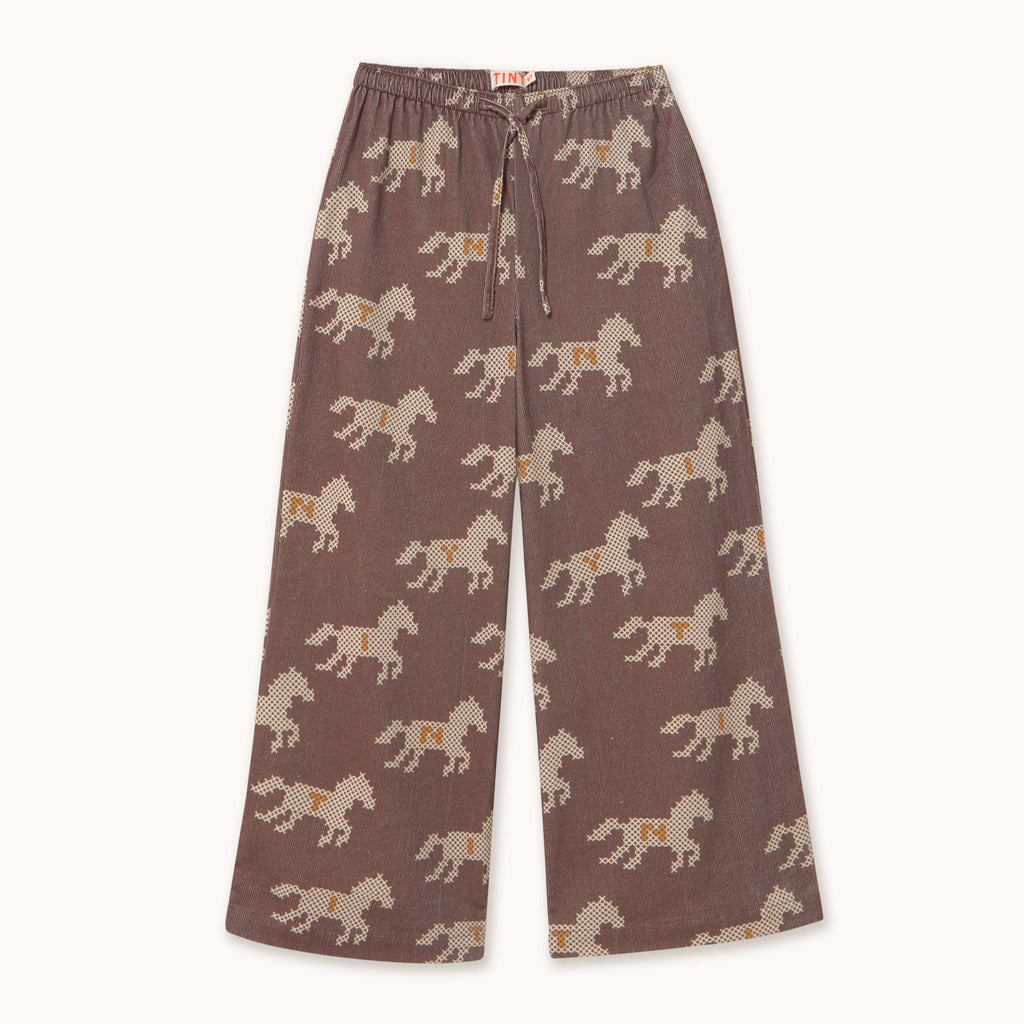 Horses Corduroy Pants – base cacao
