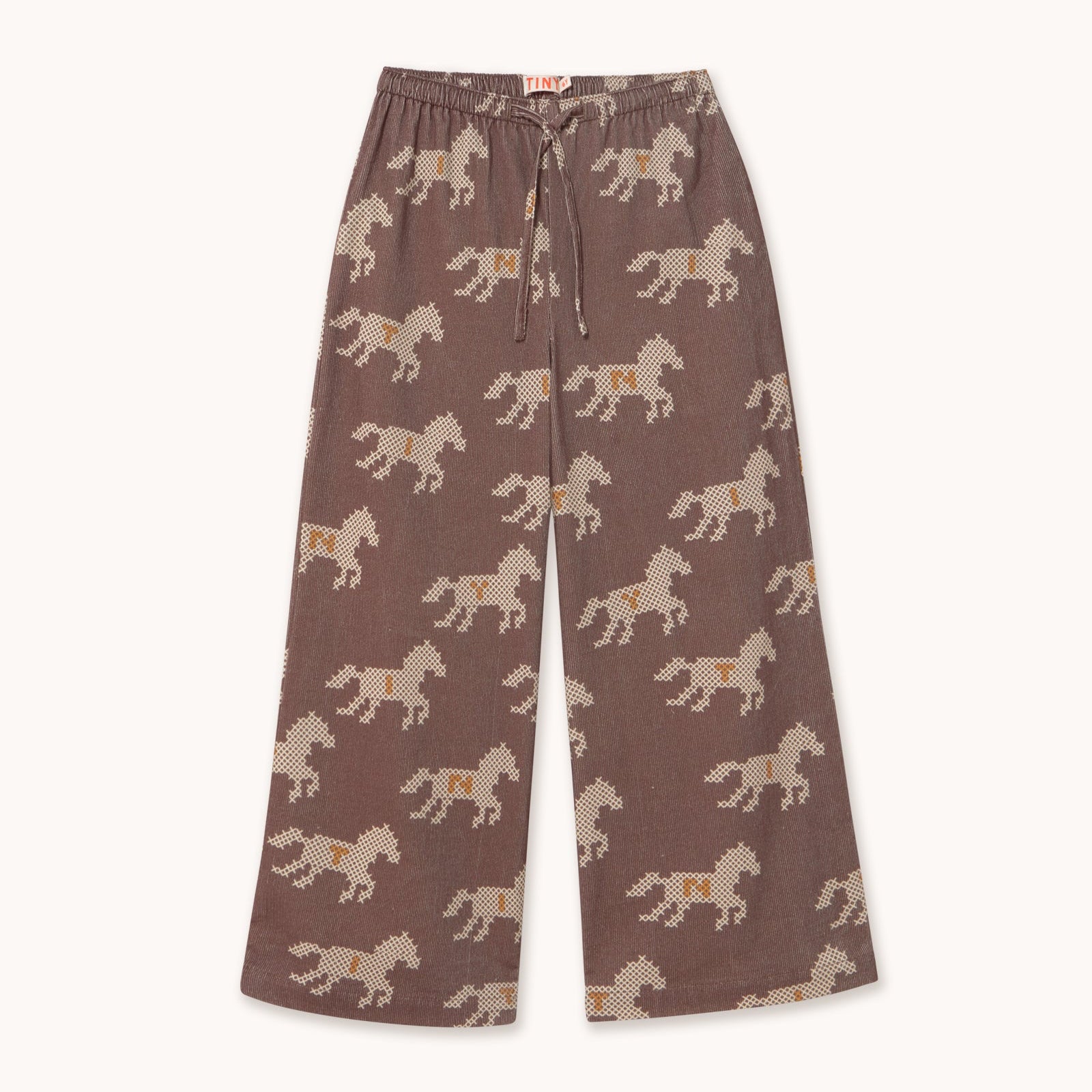 Horses Corduroy Pants – base cacao