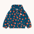 Tiny Mushrooms Sherpa Hoodie – petrol blue