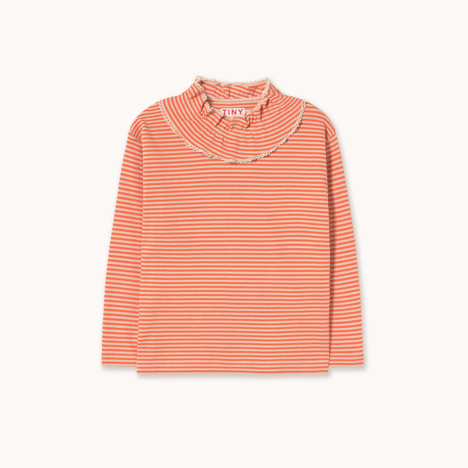 Stripes Rib Tee – summer red