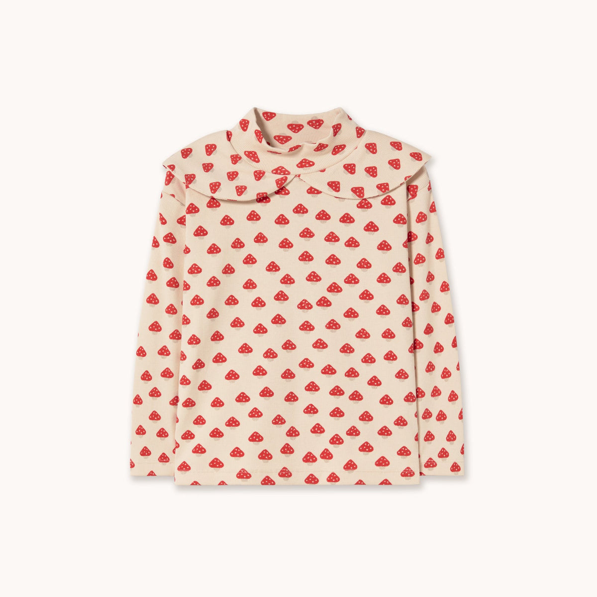 Mini Mushrooms Mockneck – ivory