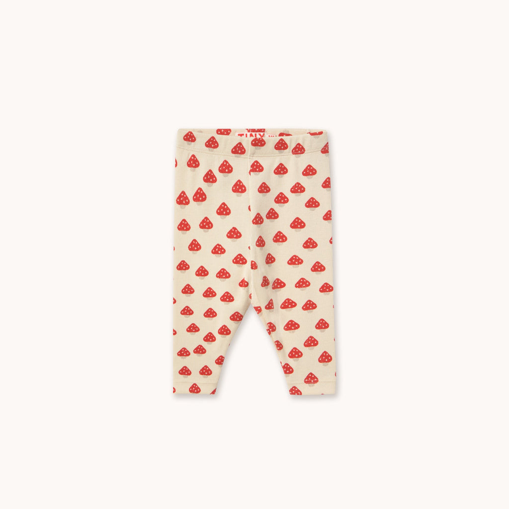 Mini Mushrooms Rib Baby Pant – base ivory