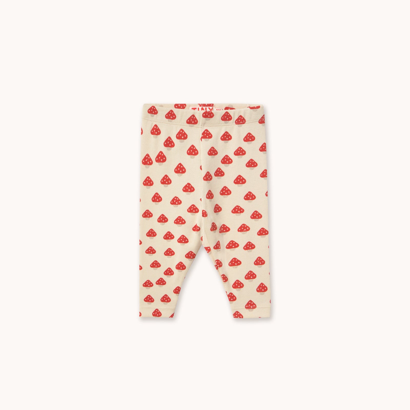 Mini Mushrooms Rib Baby Pant – base ivory