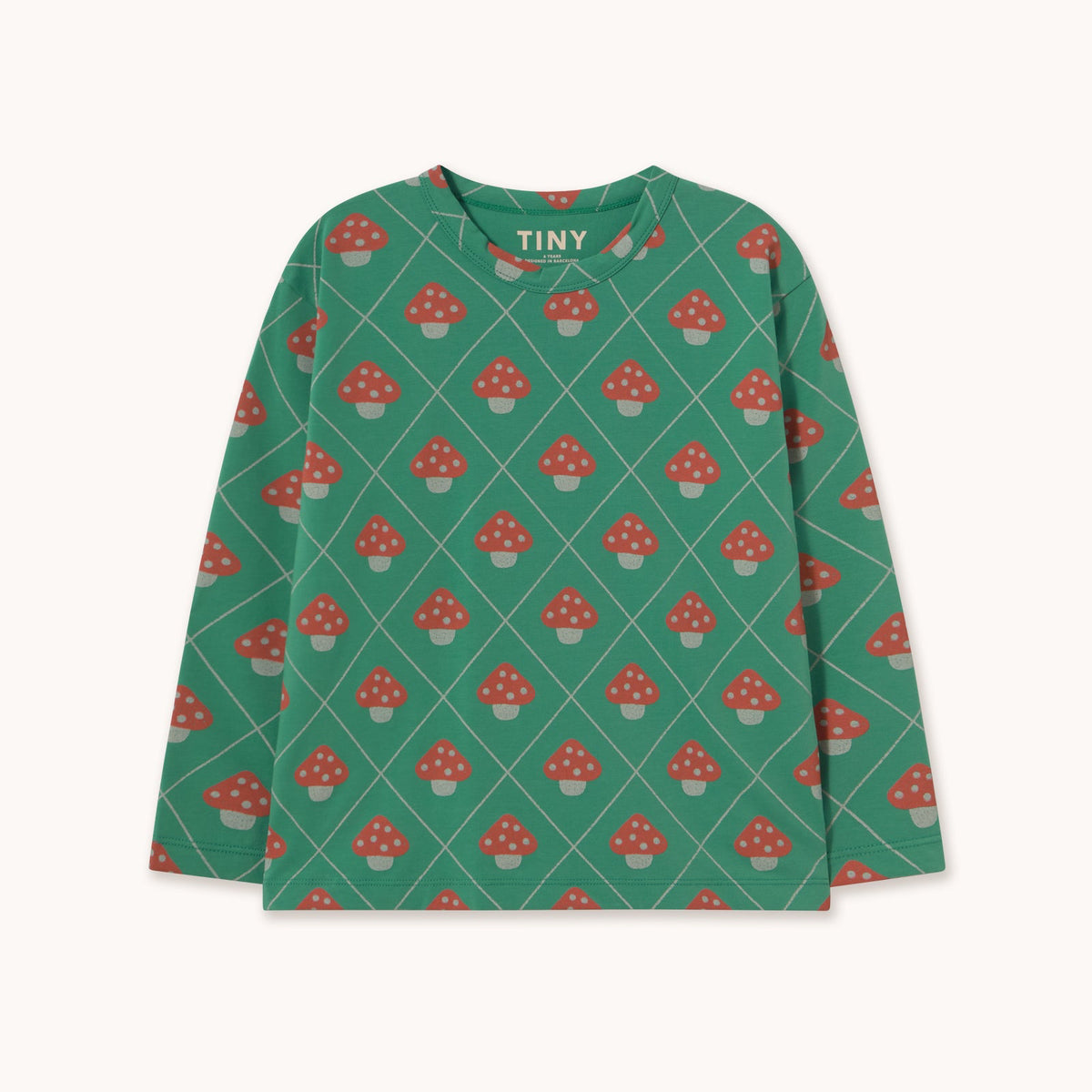 Mushrooms Tee – dark emerald