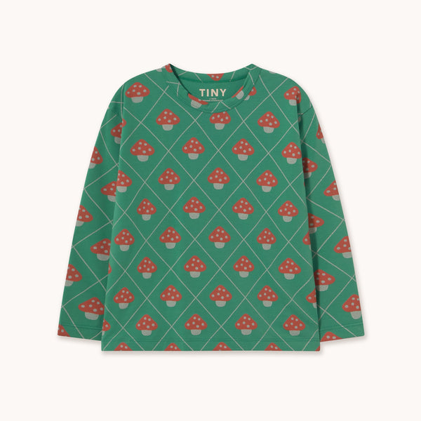 Mushrooms Tee – dark emerald