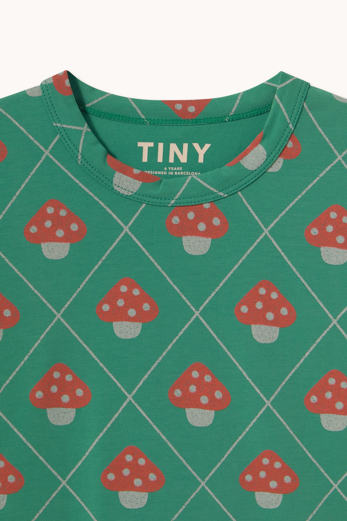 Mushrooms Tee – dark emerald