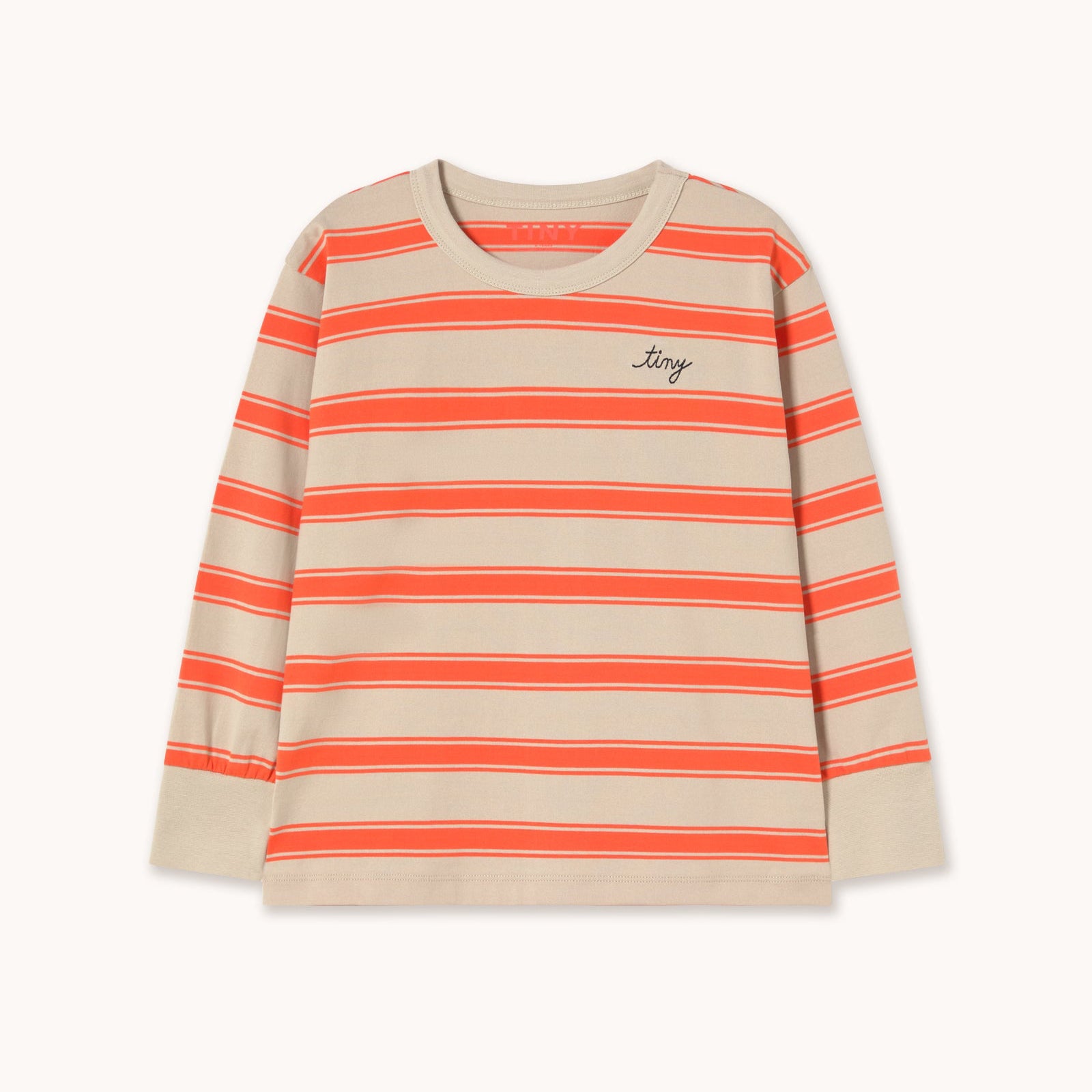 Retro Stripes Sleeve Tee – summer red
