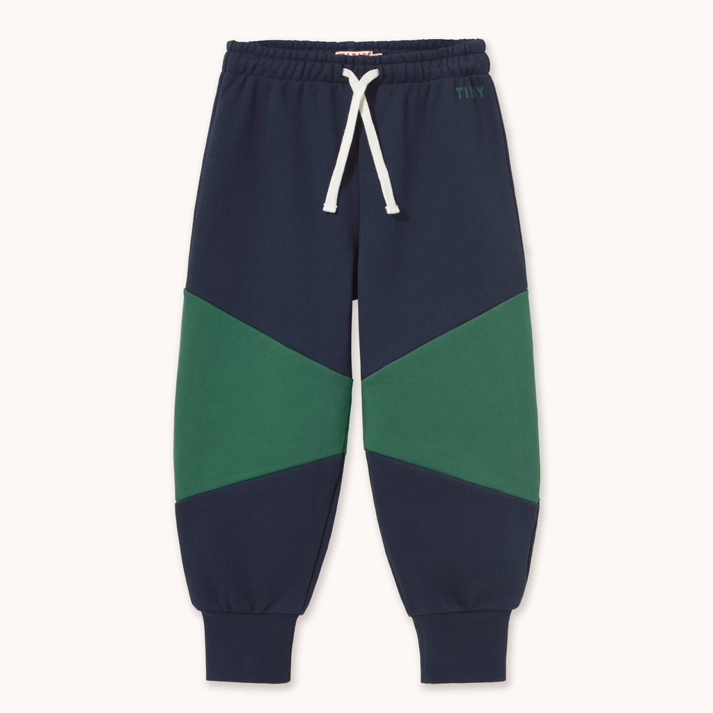 Tiny Color Block Sweatpant – navy