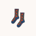 Roses Medium Socks – light navy