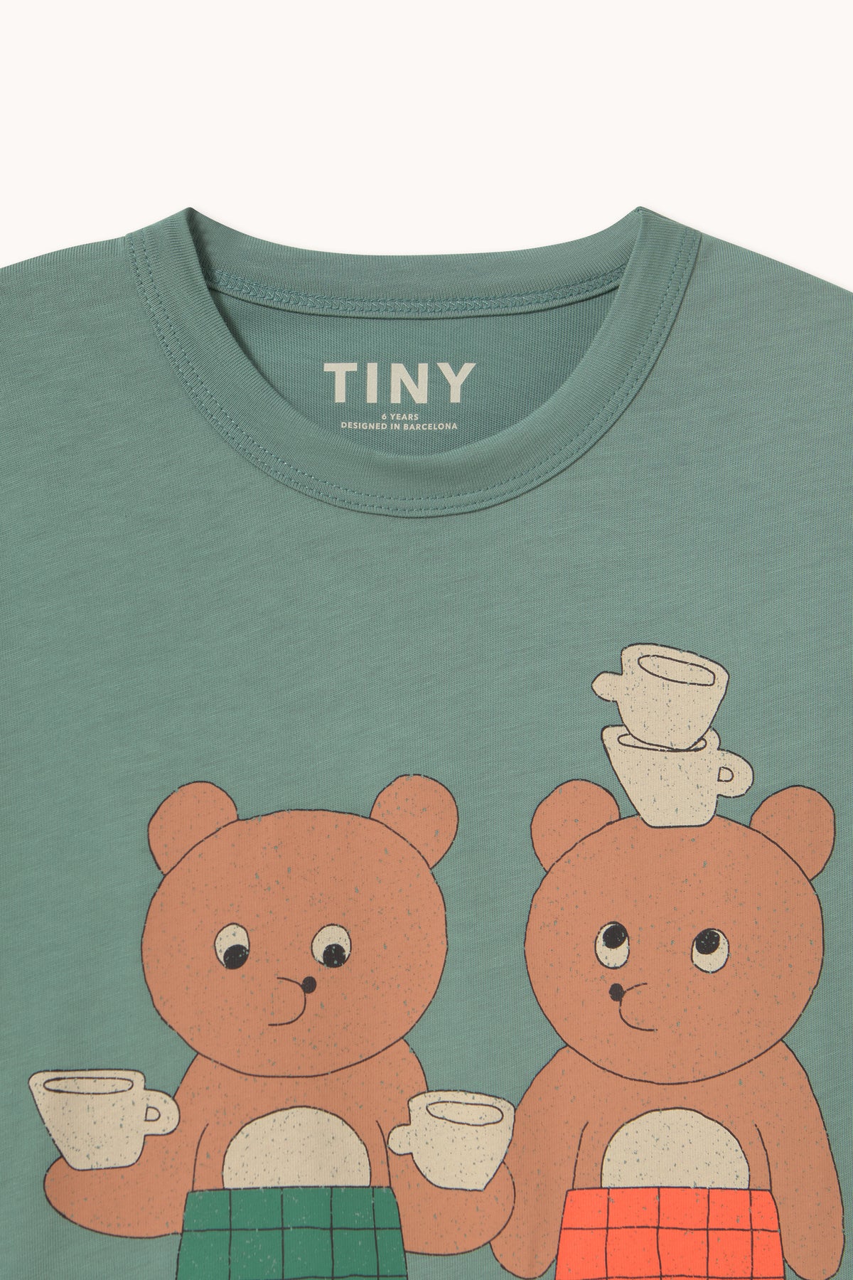 Tiny Tea Room Graphic Tee – teal