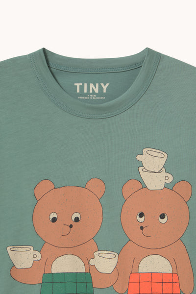 Tiny Tea Room Graphic Tee – teal