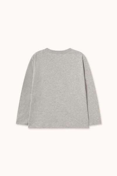 Two Dogs Graphic Sleeve Tee – medium grey heather
