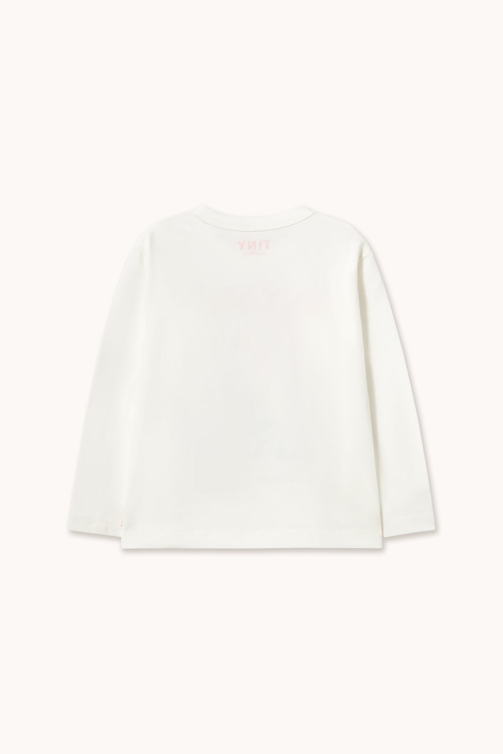 Tulip & Daisy Graphic Sleeve Tee – off-white