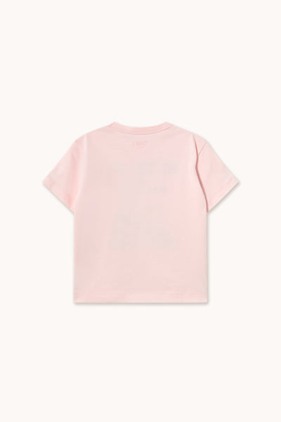 Tulip & Daisy Graphic Tee – pastel pink