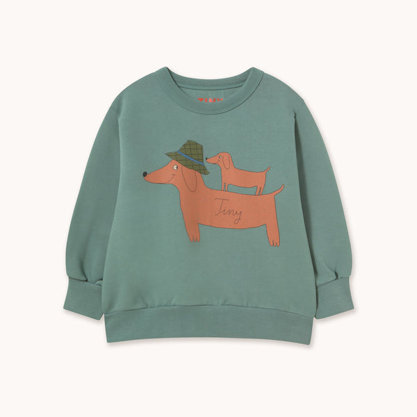 Two Dogs Graphic Sweatshirt – teal