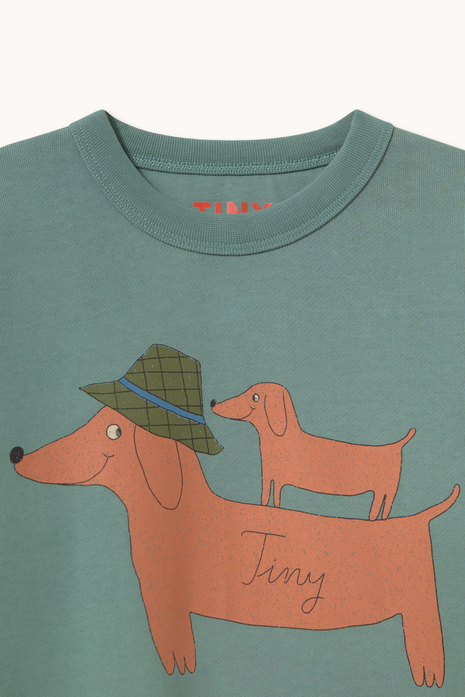 Two Dogs Graphic Sweatshirt – teal