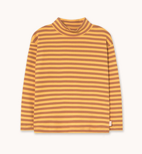 Stripes Rib Mockneck – soft yellow