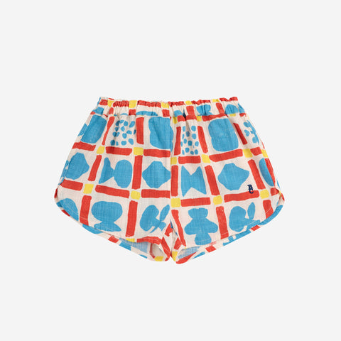 Geometric Game All Over Woven Shorts