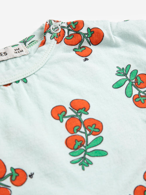 Baby Juicy Tomatoes All Over T-Shirt – light blue