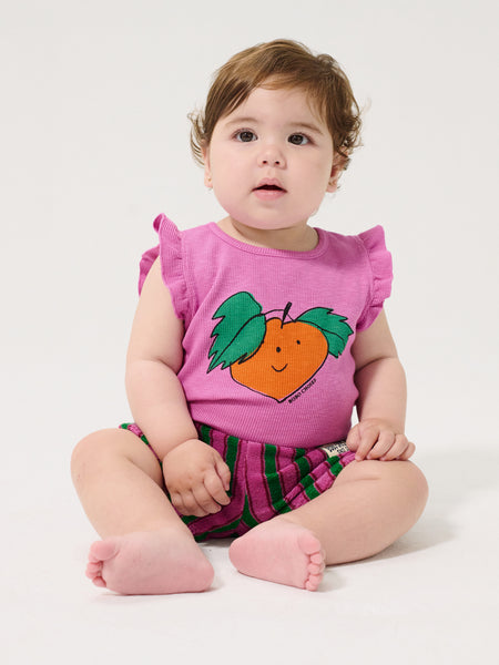 Striped Terry Cloth Shorts – multicolor