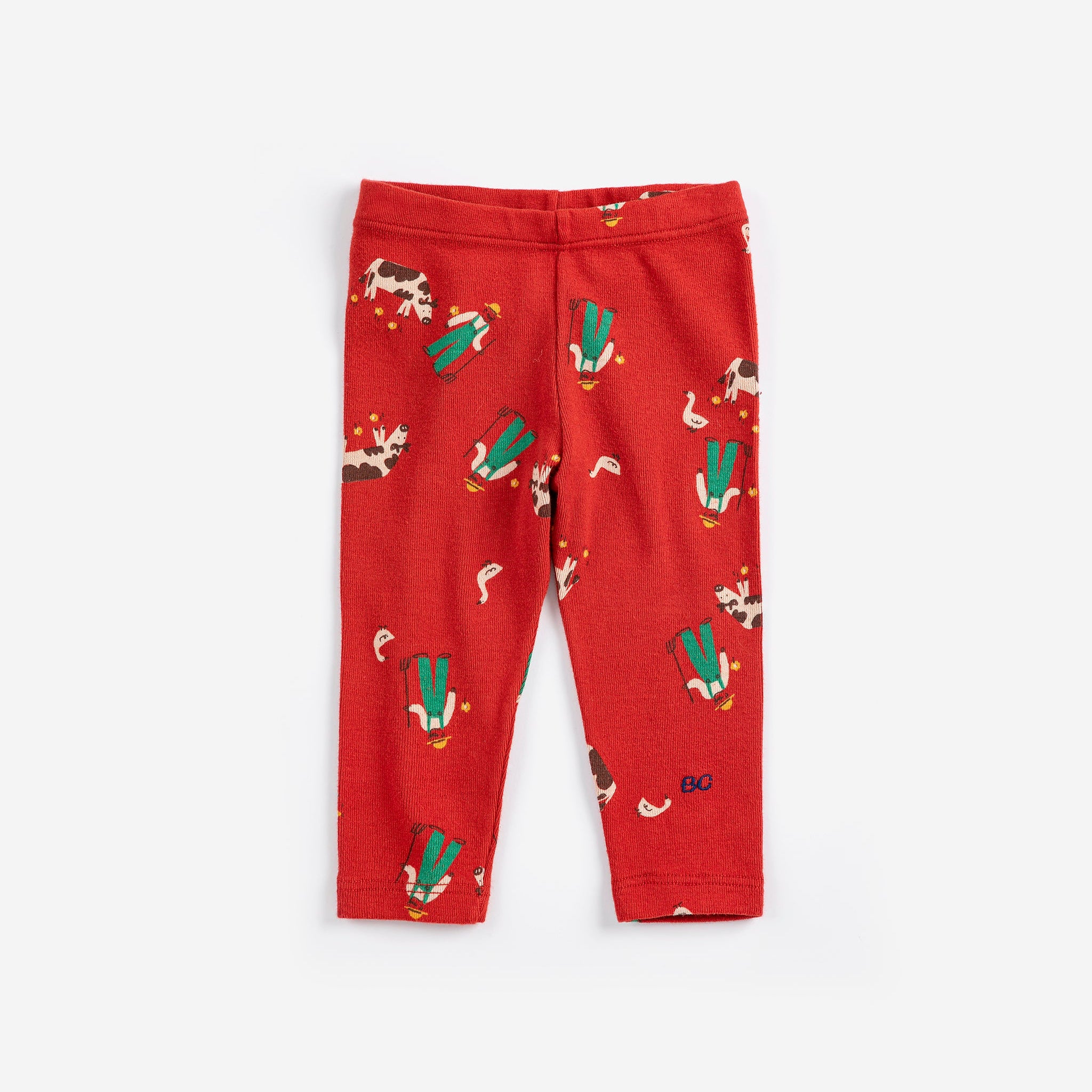 Farm Adventure All Over Leggings – red