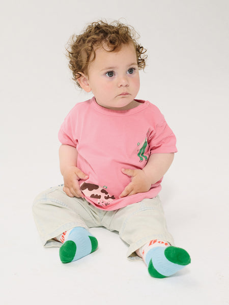 Farm Adventure T-shirt – pink